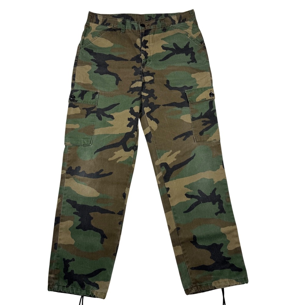 Gorpcore Streetwear Camo Cargo Liberty Pants Mens Medium Regular Woodland USA